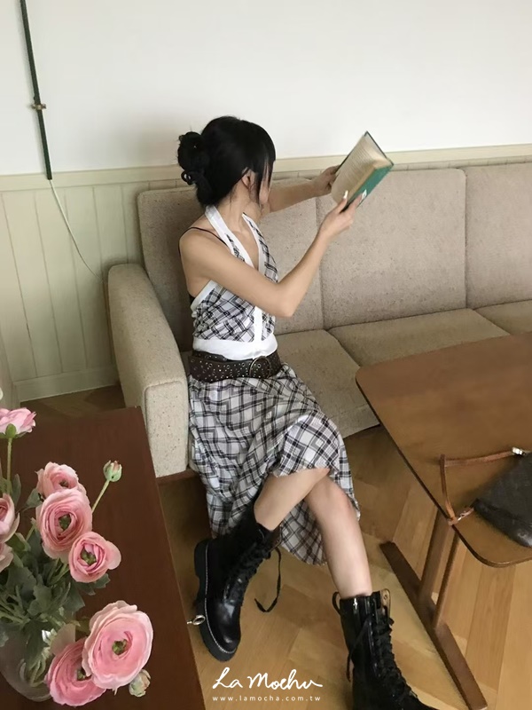 菱格造型長裙